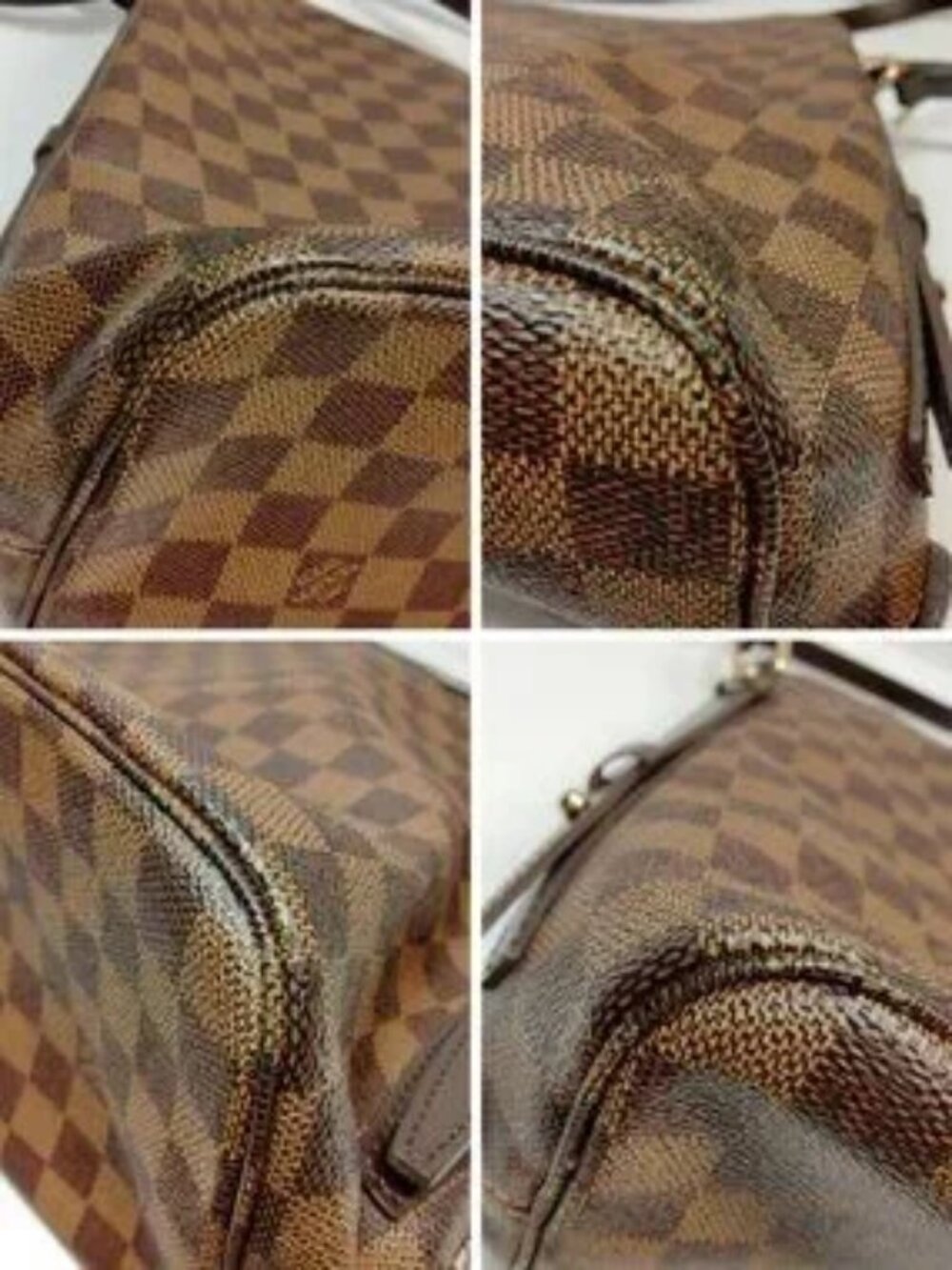Authentic Louis Vuitton Ava Rivington Damier Ebene Shoulder Bag Luxury Tote - Picture 7 of 16